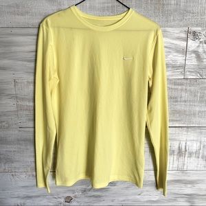 Nike Dri-Fit Yellow Long Sleeve Shirt